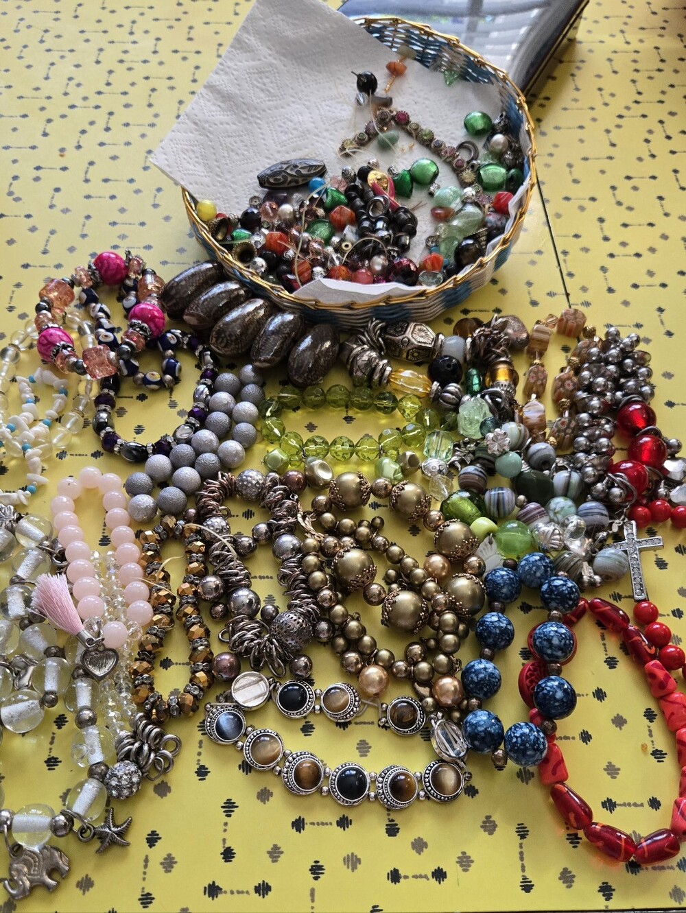 Jewelry Beads Crafting Lot Stretch Bracelets